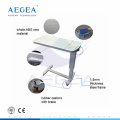 AG-OBT002 CE ISO adjustable medical ABS dinning board over bed table